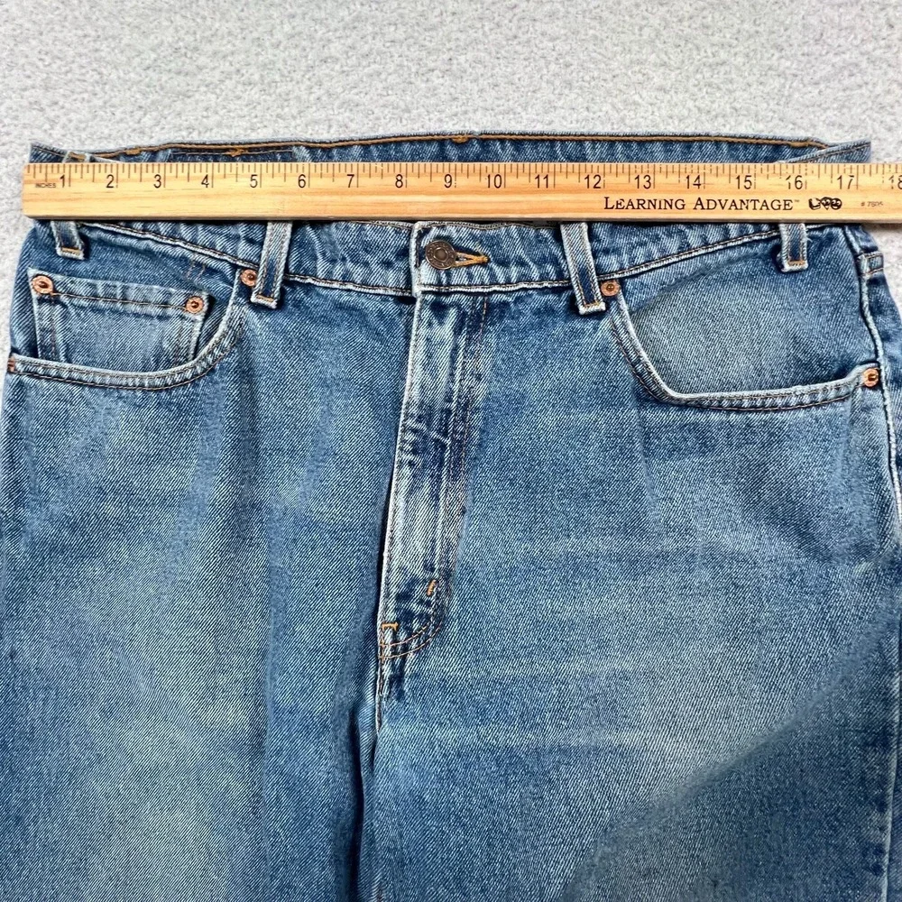 Levi's 550 Jeans Fits 34x30‎ Relaxed Fit Straight Leg Faded Blue Denim VTG 90s